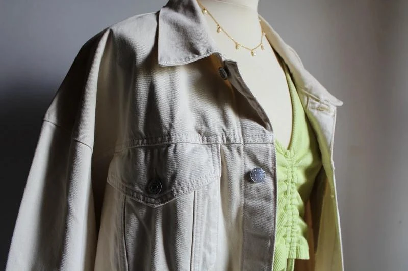 Ecru Weekday oversize denim jacket – photo 3